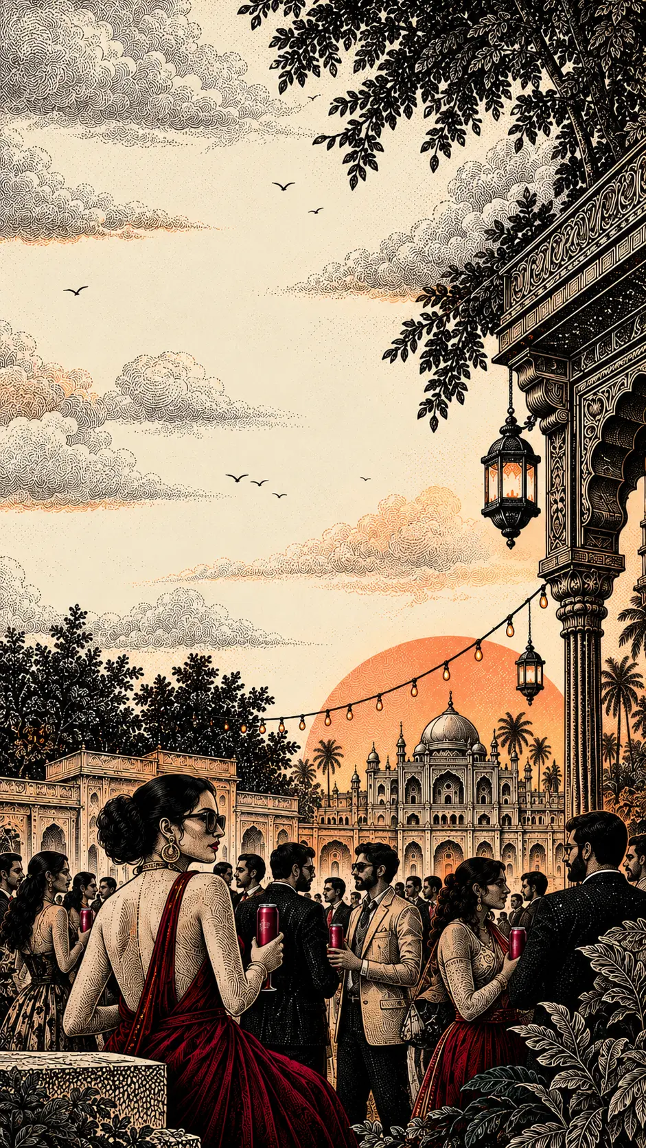03 — Delhi launch vintage engraving